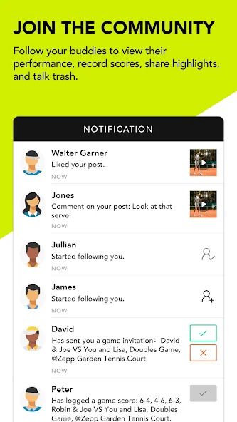 Zepp Tennis - Scoring, Sweet S