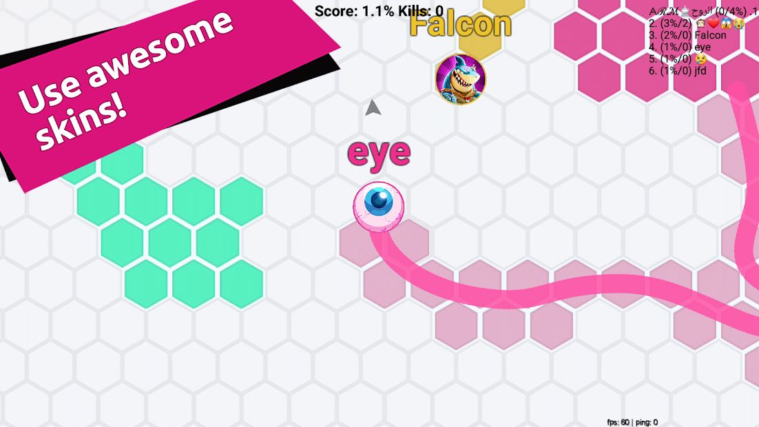 Hexa io Online Hexagon action