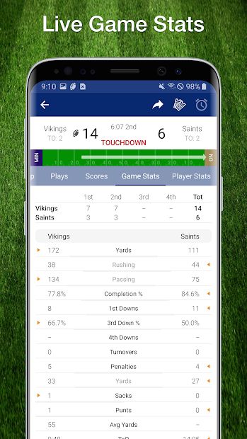 Scores App: Football Live Plays, Stats 2021 Season