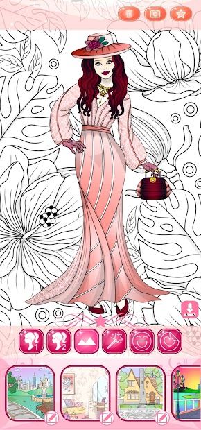Dress Up Games & Coloring Book
