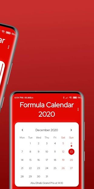 Formula Race Calendar 2021