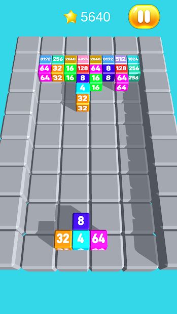 Chain Cube Merge: Tetris 2048