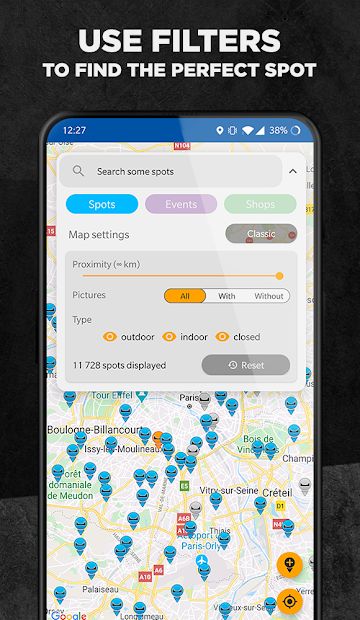 Ride My Park - Skateparks map