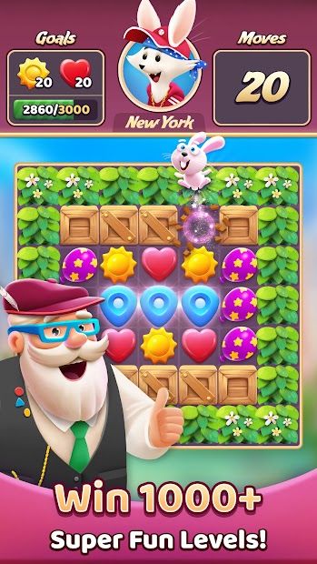Travel Crush - Match 3 Game