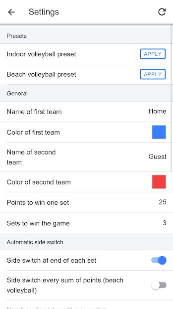 Volleyball Score Simple