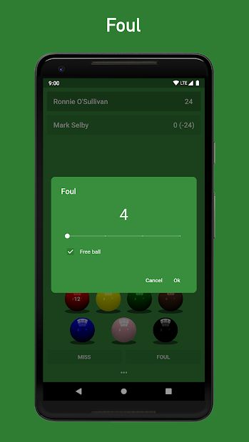 Snooker: Scoreboard