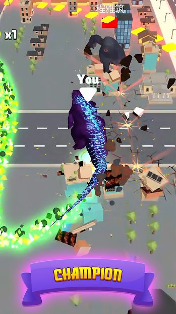 Rainbow Run - Blue Monster