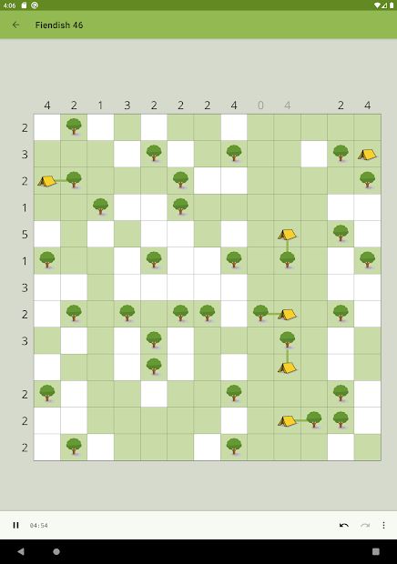 Trees and Tents Puzzle