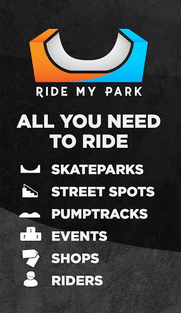 Ride My Park - Skateparks map