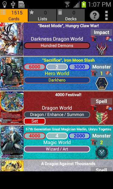 FC Buddyfight Database