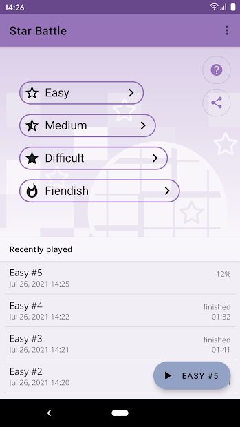 Star Battle Puzzle