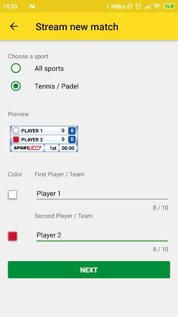 SportCam - Live Stream Your Match with Scoreboard