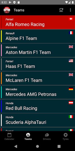 Racing Calendar + Ranking 2022