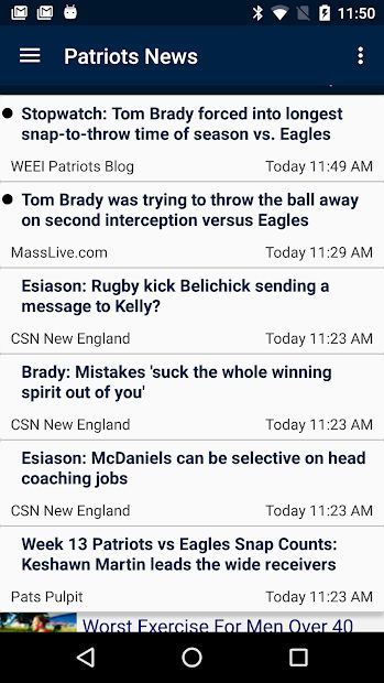 Football News - Patriots