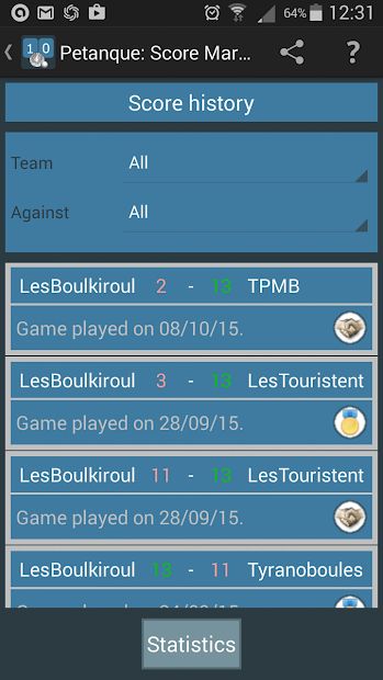 Petanque: Score Marker
