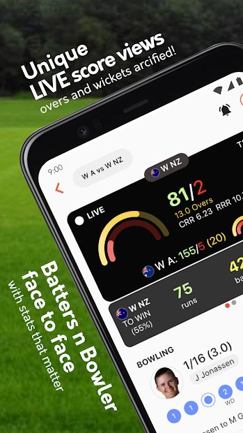 LIVE Cricket Scores app CricSmith