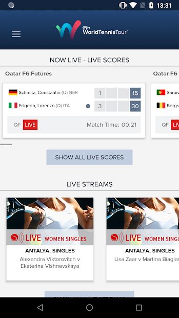 ITF Live Scores