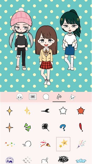 K-pop Webtoon Character Girls