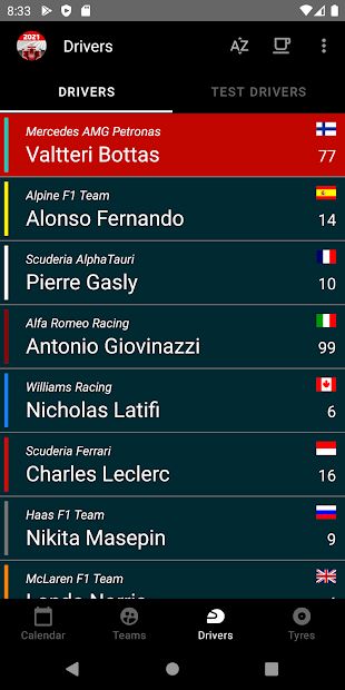 Racing Calendar + Ranking 2022