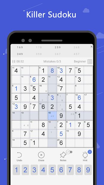 Killer Sudoku - sudoku game