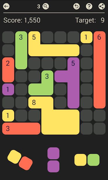 D7: pack the colored Dominoes per 7. Free game.