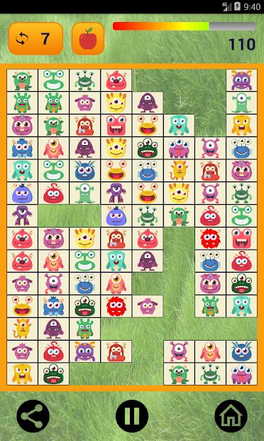 Connect: cute monsters & food