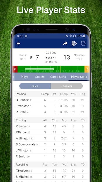Scores App: Football Live Plays, Stats 2021 Season