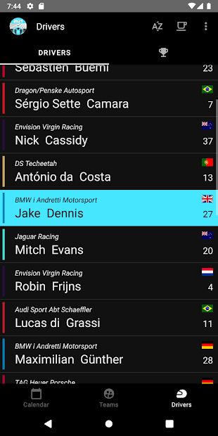 E Racing Calendar 2021