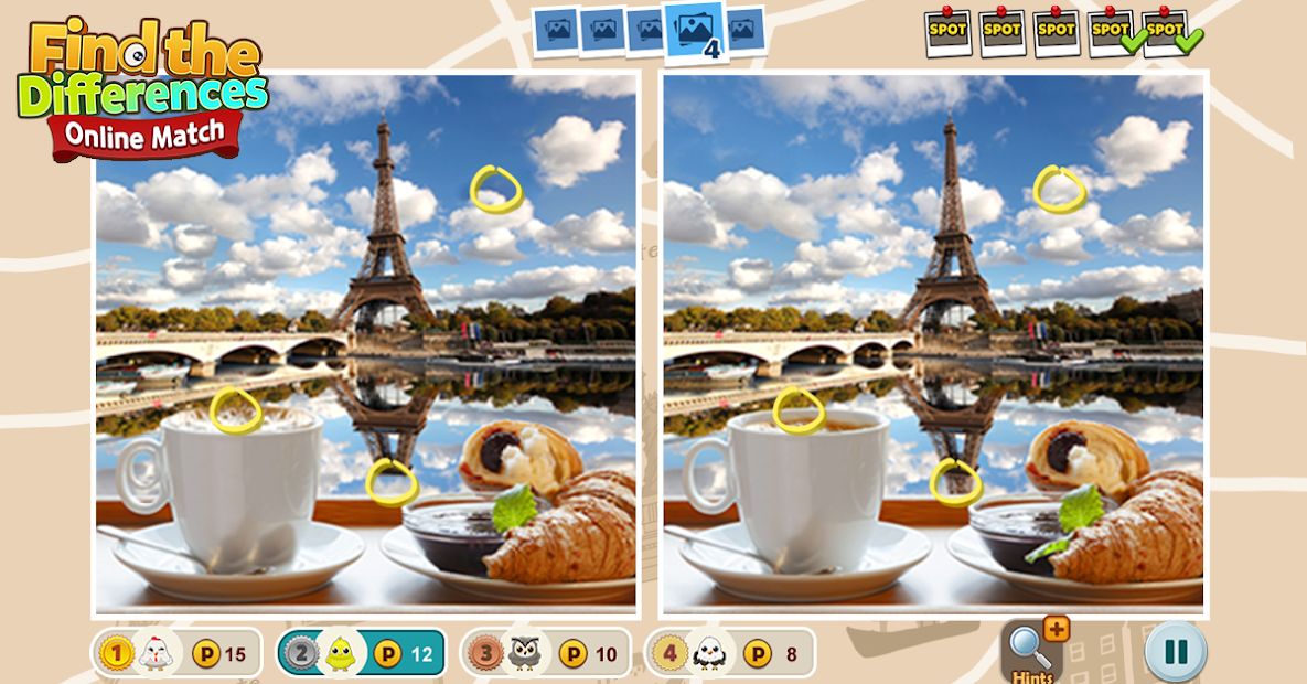 5 Differences - Online Match