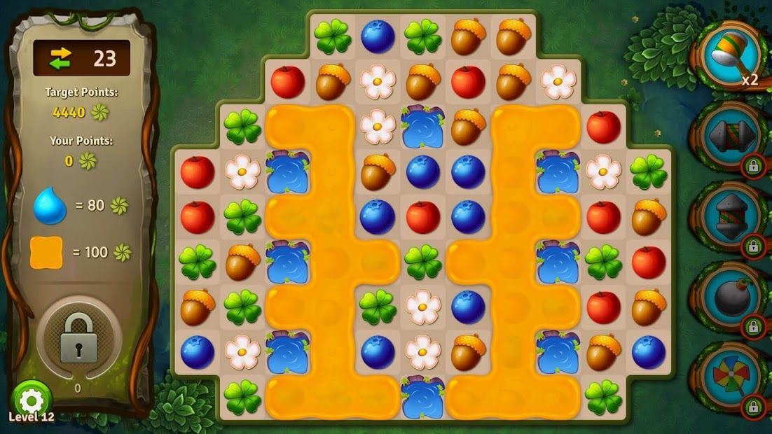 Match 3 Games - Forest Puzzle