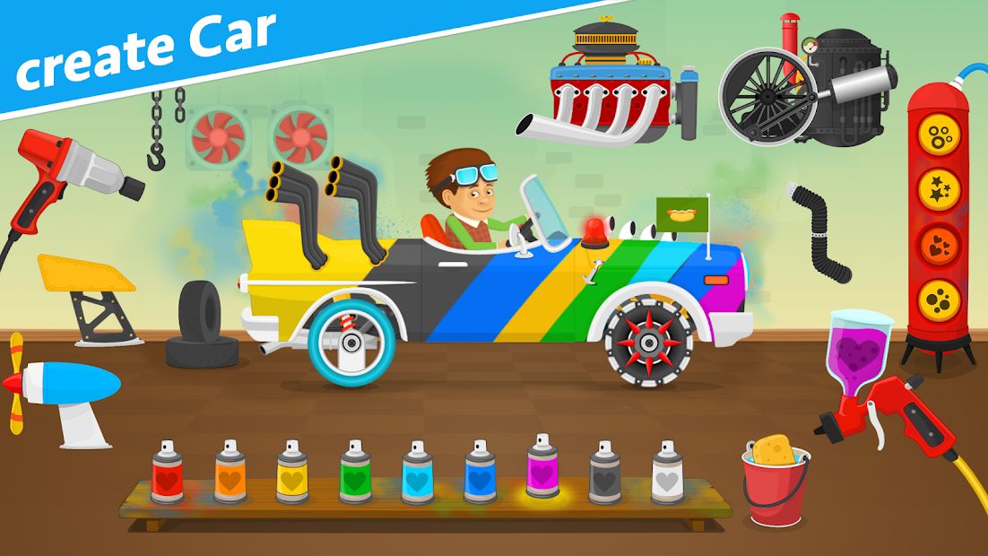 Racing car games for kids 2-5