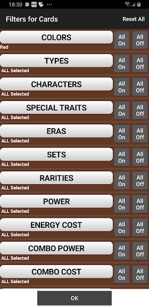 Database for Super Ball TCG
