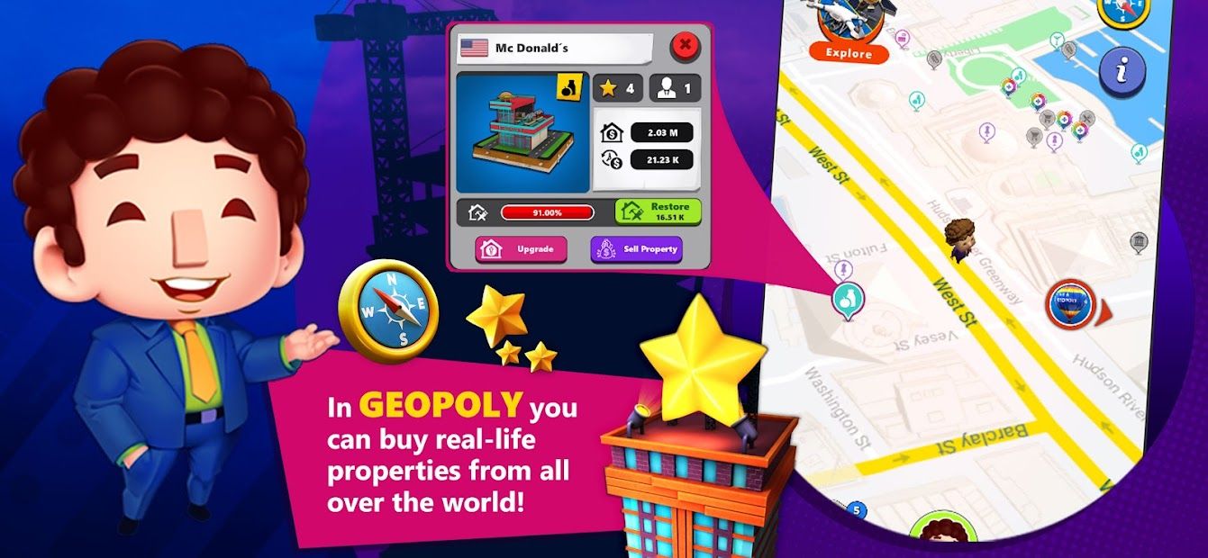 GEOPOLY Geolocation TycoonGame