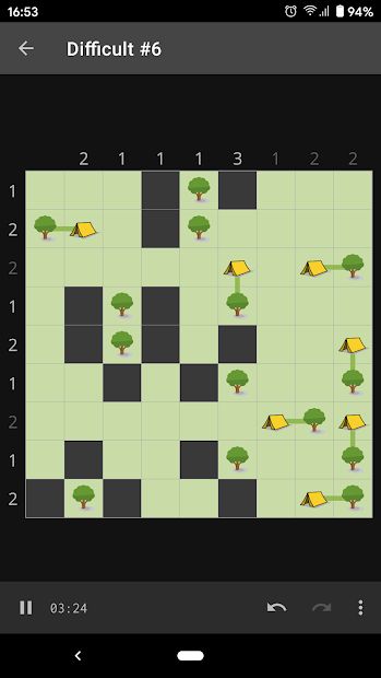 Trees and Tents Puzzle