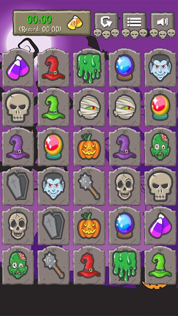 Memory Game Halloween - Match card, Brain training