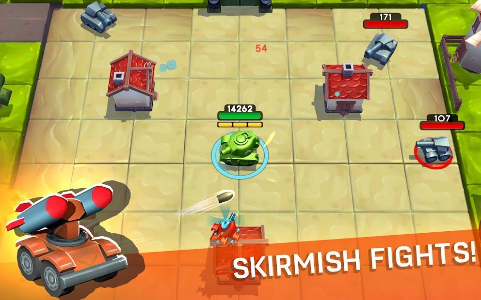 Tankhalla: New casual offline tank arcade game