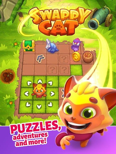 Swappy Cat Merge・Magic Puzzle