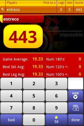 Darts ScoreCard - OLD