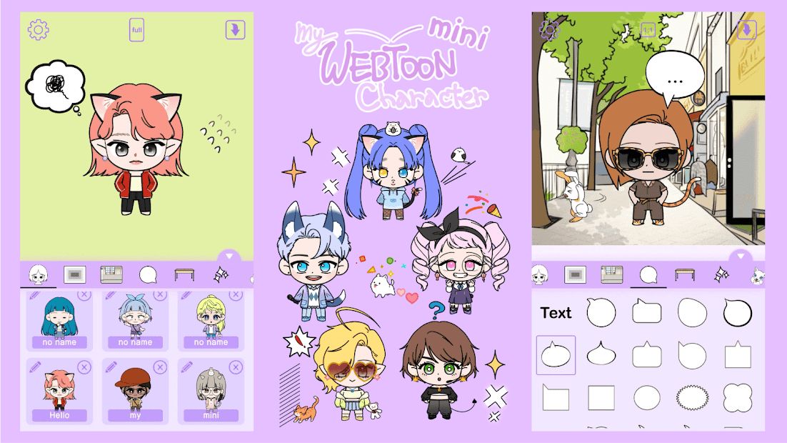 K-Pop Webtoon Character Mini