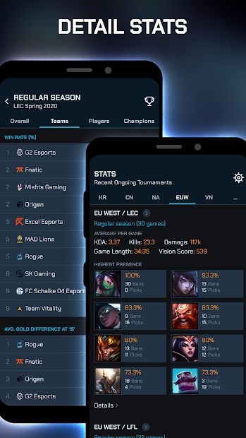 ParaScore - LoL Schedule, Scores, Standings, Stats