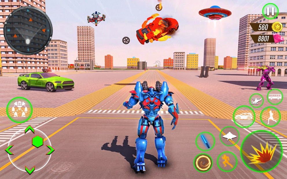 Bus Robot Car War - Robot Game