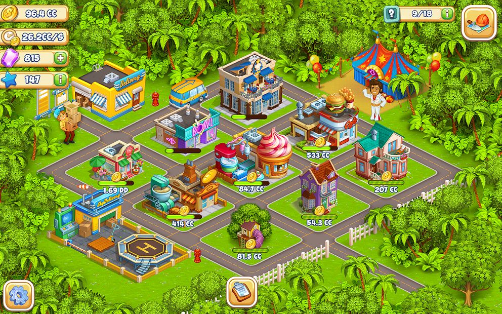 Idle Cartoon City - coin day