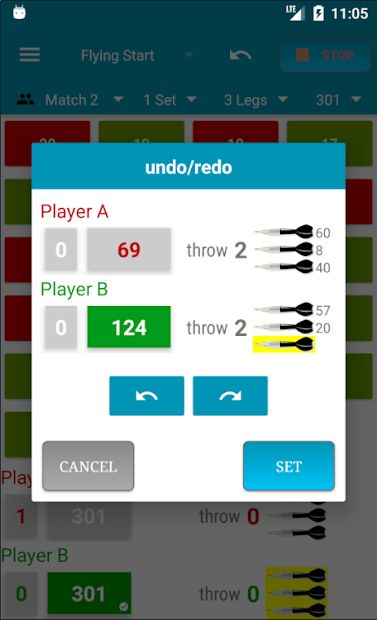 Darts Scorecard