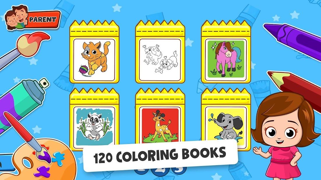 Baby Coloring game - Baby Town