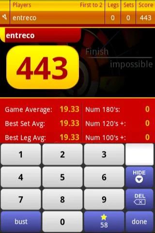 Darts ScoreCard - OLD