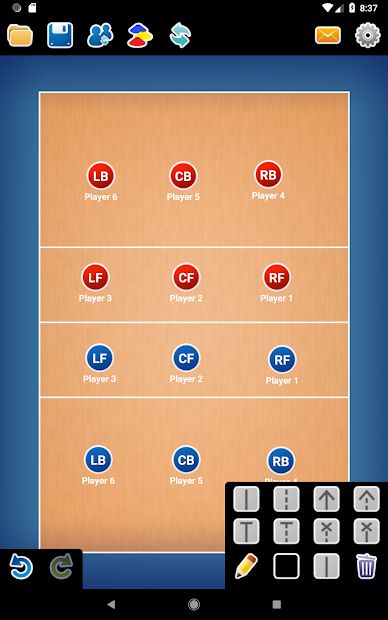 Coach Tactic Board: Volley