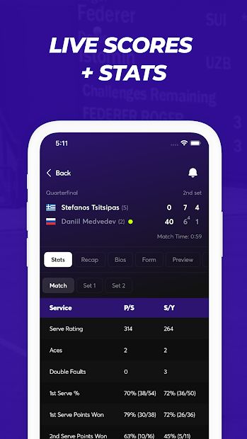 TNNS: Tennis Live Scores