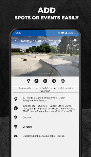Ride My Park - Skateparks map