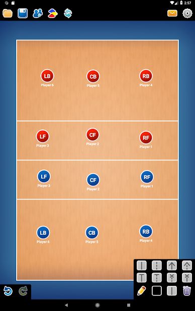 Coach Tactic Board: Volley