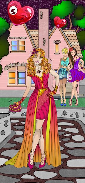 Dress Up Games & Coloring Book